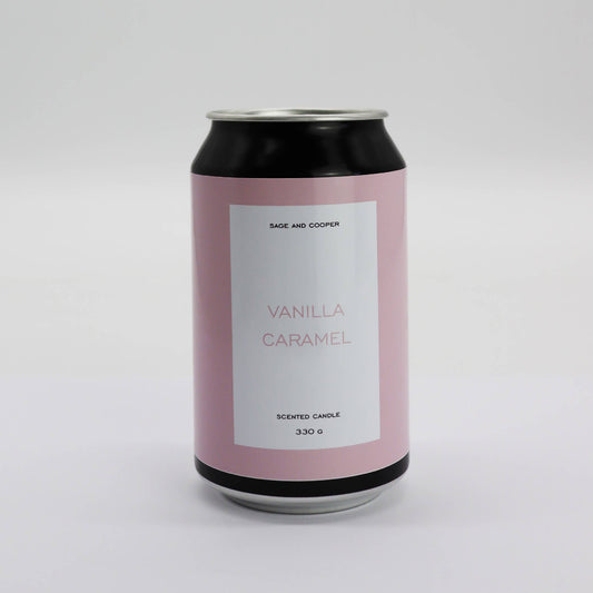 Sage & Cooper - Can-dle: Vanilla Caramel / Pink