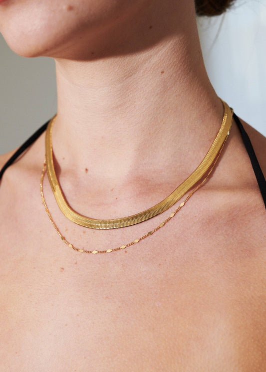 Snake Necklace - 18K Gold Plated
