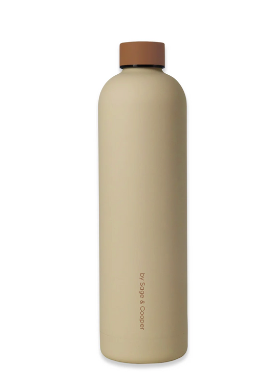 Allegra 1L Reusable Bottle - Sand/Chestnut